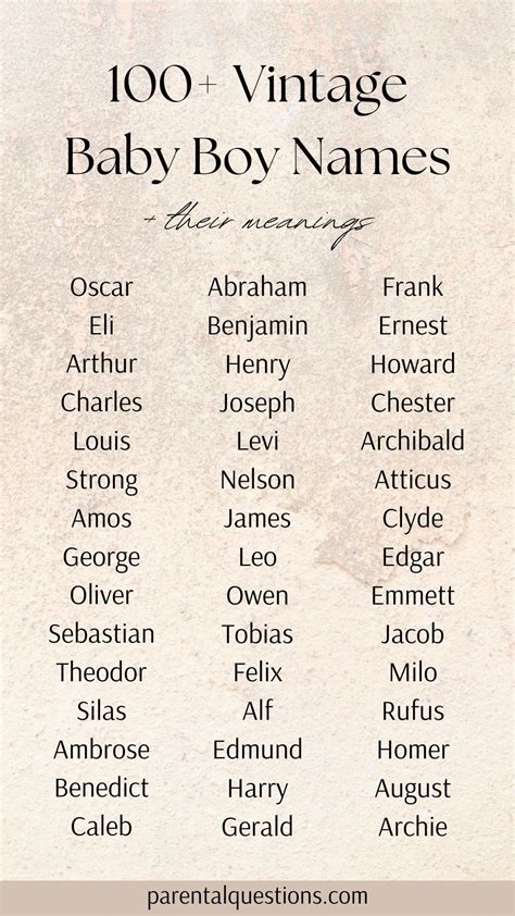 60 Baby Girl & Boy Names from the 1700s .